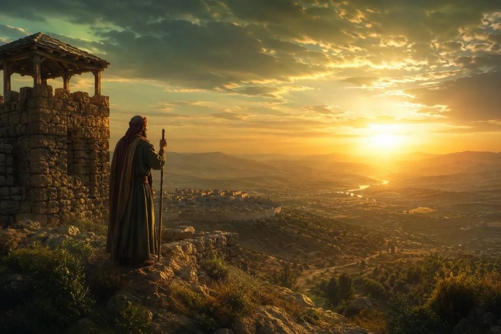 A watchman overlooking the valley at sunset — how this journey began